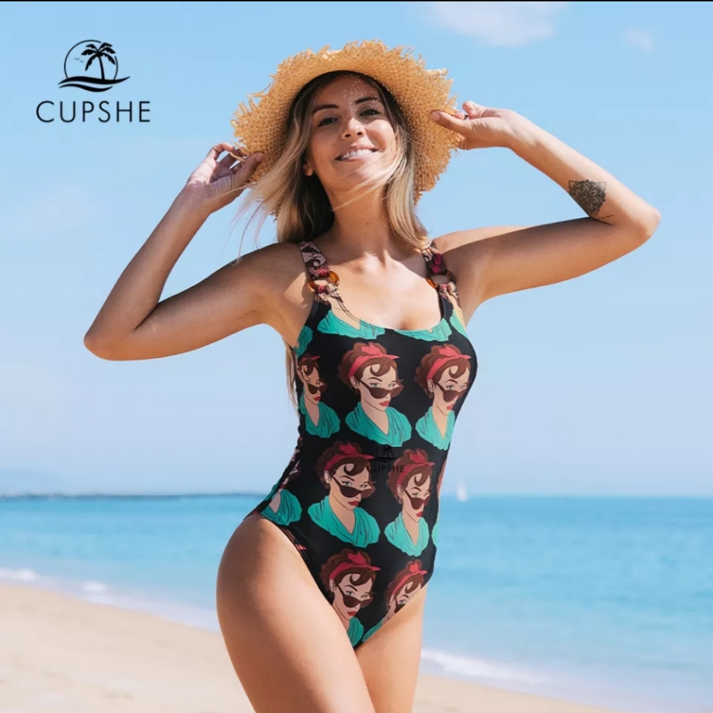 XL(10 US) CUPSHE ONE-PIECE SWIMSUIT